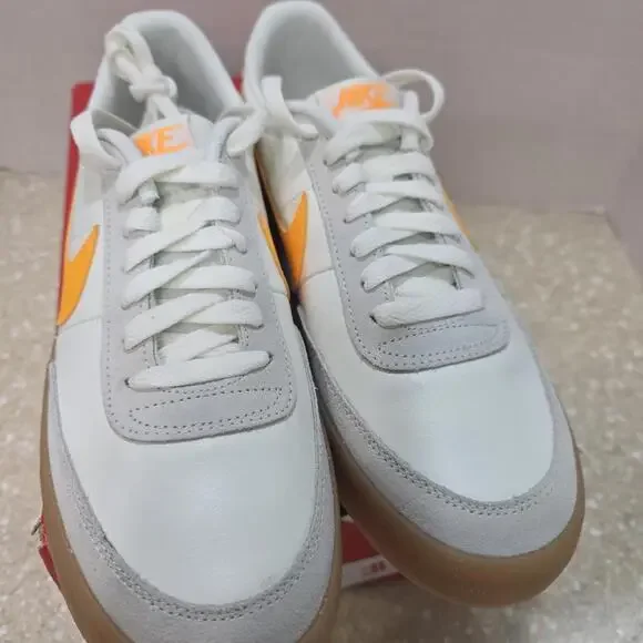 Nike Killshot 2 LeatherSail Laser Orange Gum White/Yellow Sneakers Men's S 9
